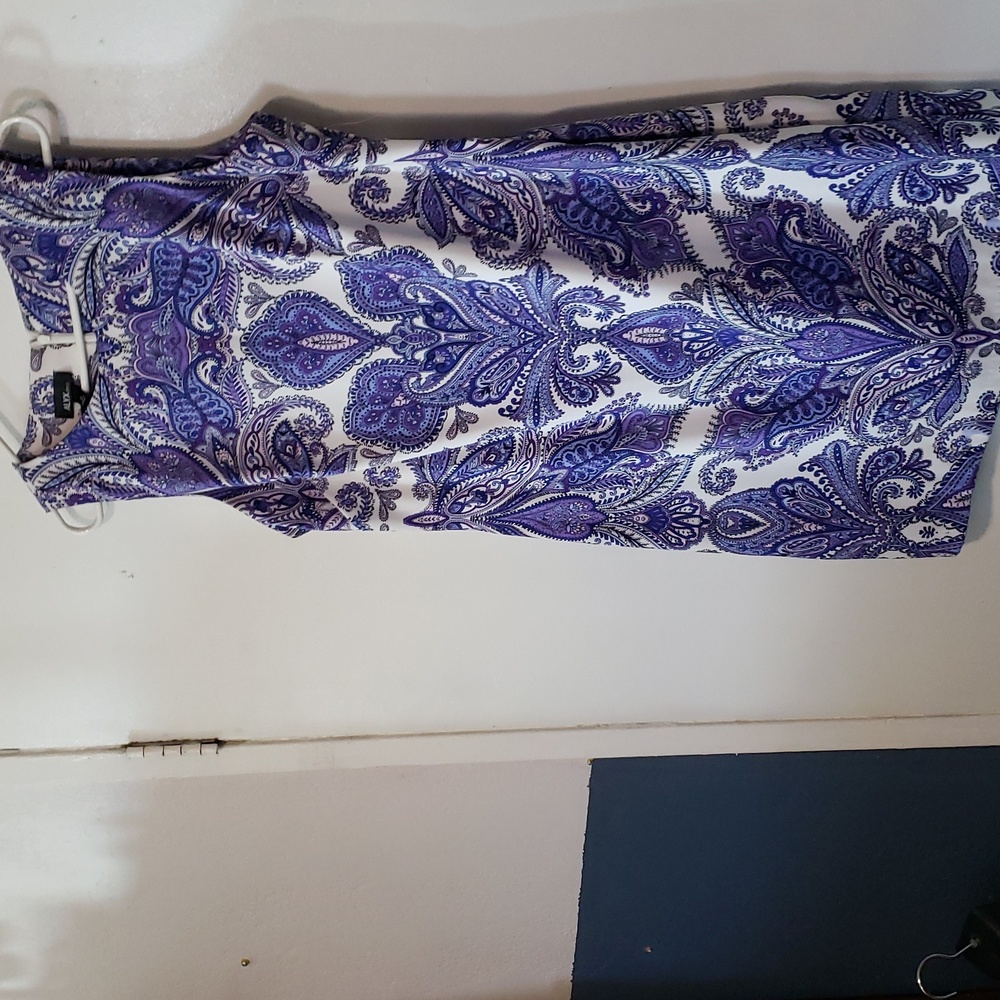 ALYX Women's  Purple Paisley Sheath Dress   Size 12